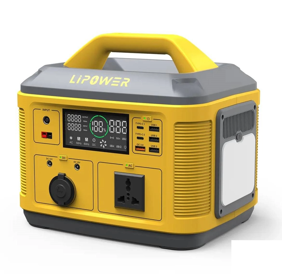 پاور استیشن قابل حمل LIPOWER مدل M700 با ظرفیت ۷۰۰ وات‌ساعت و طراحی جمع‌وجور