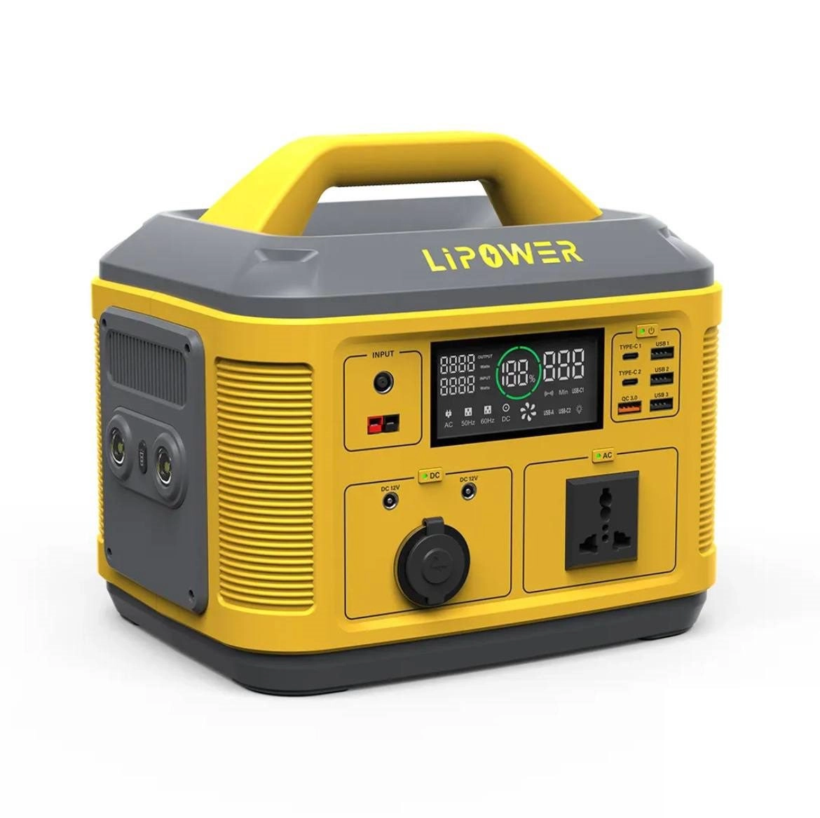 پاور استیشن قابل حمل LIPOWER مدل M700 با ظرفیت ۷۰۰ وات‌ساعت و طراحی جمع‌وجور
