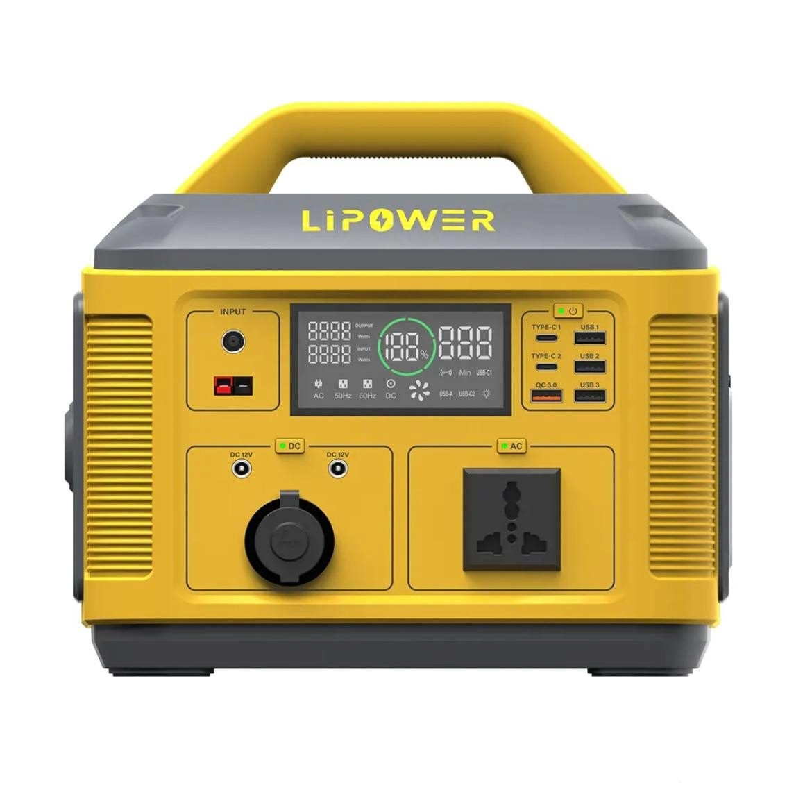 پاور استیشن قابل حمل LIPOWER مدل M700 با ظرفیت ۷۰۰ وات‌ساعت و طراحی جمع‌وجور