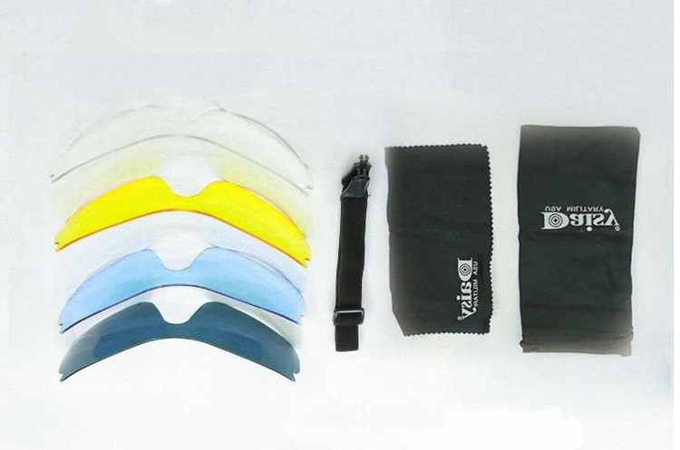 عینک تاکتیکال دایزی مدل C10 با لنزهای رنگی و کیف مقاوم