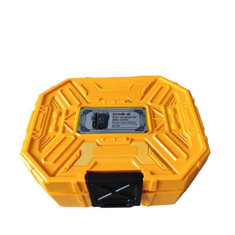 فندک پلاسمایی ضدباد مدل D48-2 با چراغ‌قوه LED و بدنه مقاوم
