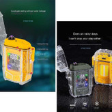 فندک پلاسمایی ضدباد مدل D48-2 با چراغقوه LED و بدنه مقاوم