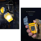 فندک پلاسمایی ضدباد مدل D48-2 با چراغقوه LED و بدنه مقاوم