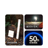 چراغ شارژی نیچرهایک مدل CNK2450ZM011 با طراحی سبک، شارژ Type-C، نور چندحالته و مناسب کمپینگ