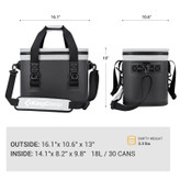 کول باکس مسافرتی کینگ کمپ مدل KP2107 با طراحی مقاوم و ظرفیت بالا