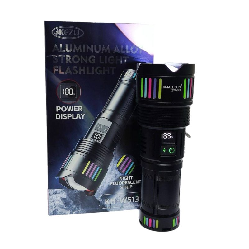 چراغ قوه اسمال سان مدل W513 نور قوی، شارژ USB-C، بدنه مقاوم