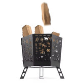 اجاق هیزمی تاشو کمپینگ نیچرهایک مدل CNH22CJ036 با طراحی تاشو و جنس استیل ضدزنگ