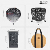 اجاق هیزمی تاشو کمپینگ نیچرهایک مدل CNH22CJ036 با طراحی تاشو و جنس استیل ضدزنگ