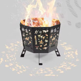 اجاق هیزمی تاشو کمپینگ نیچرهایک مدل CNH22CJ036 با طراحی تاشو و جنس استیل ضدزنگ