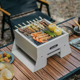 باربیکیو نیچرهایک مدل CNK2450CF017 تاشو و استیل ضدزنگ مناسب کمپینگ و پختوپز در فضای باز