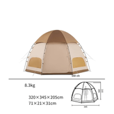 چادر هشتضلعی ۳ تا ۴ نفره نیچرهایک مدل NH22ZP012 ضدباد و ضدآب