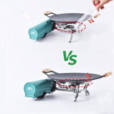 ماهیتابه تاشو کمپینگ BRS مدل BRS-P27B با دسته تاشو و روکش نچسب