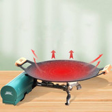 ماهیتابه تاشو کمپینگ BRS مدل BRS-P27B با دسته تاشو و روکش نچسب