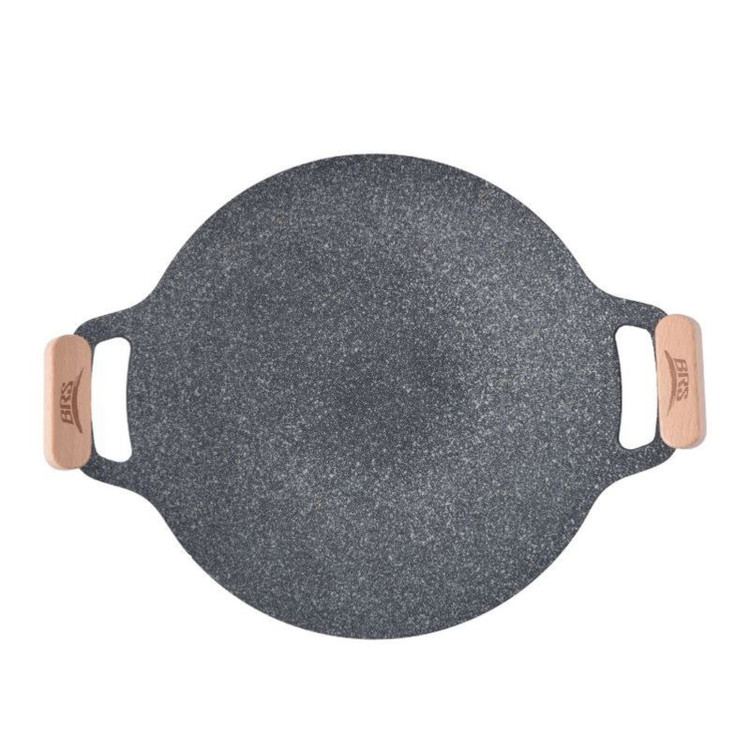 ماهیتابه تاشو کمپینگ BRS مدل BRS-P27B با دسته تاشو و روکش نچسب