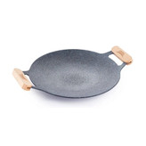 ماهیتابه تاشو کمپینگ BRS مدل BRS-P27B با دسته تاشو و روکش نچسب