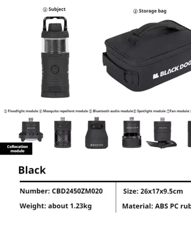 چراغ ماژولار چندکاره بلک داگ CBD2450ZM020